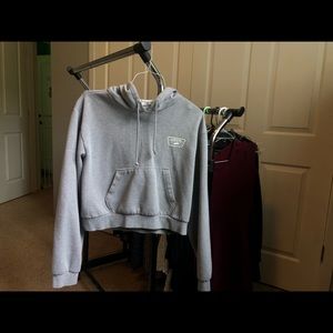 Cropped Gray Vans Hoodie